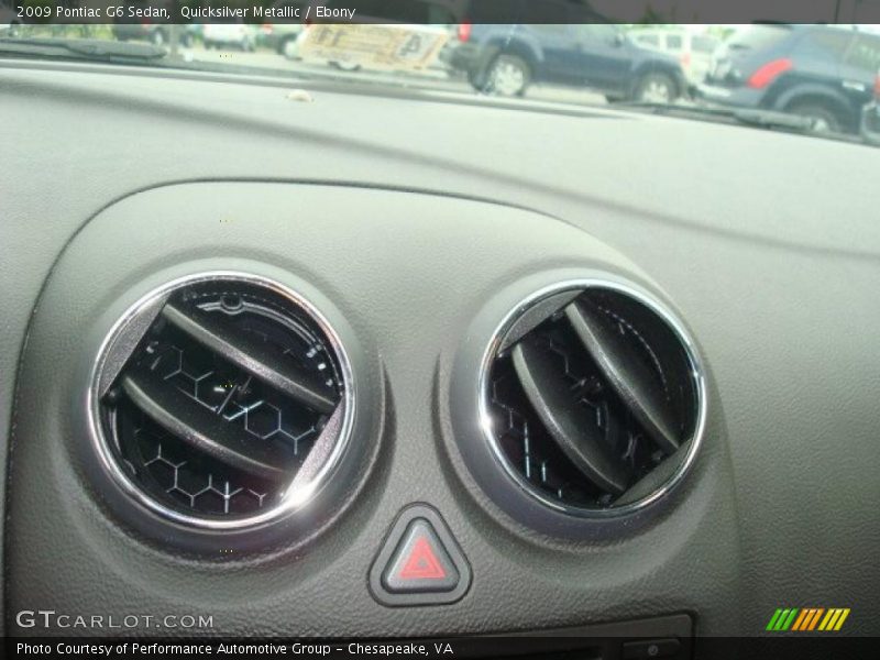 Quicksilver Metallic / Ebony 2009 Pontiac G6 Sedan