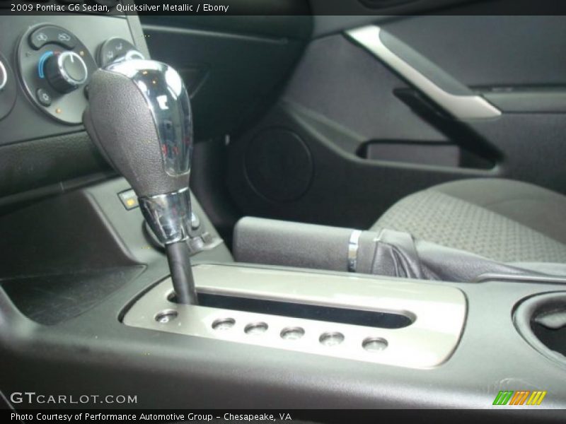 Quicksilver Metallic / Ebony 2009 Pontiac G6 Sedan