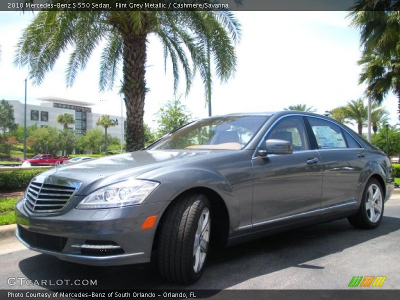 Flint Grey Metallic / Cashmere/Savanna 2010 Mercedes-Benz S 550 Sedan