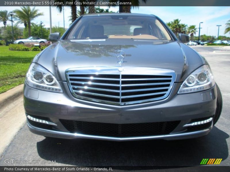Flint Grey Metallic / Cashmere/Savanna 2010 Mercedes-Benz S 550 Sedan