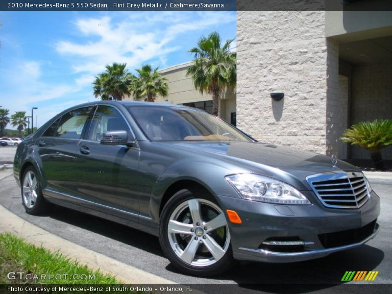 Flint Grey Metallic / Cashmere/Savanna 2010 Mercedes-Benz S 550 Sedan