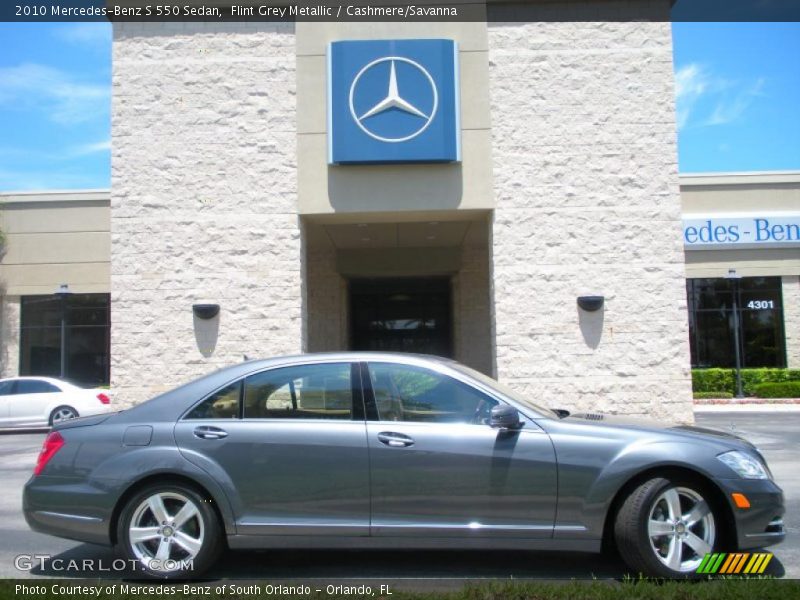 Flint Grey Metallic / Cashmere/Savanna 2010 Mercedes-Benz S 550 Sedan