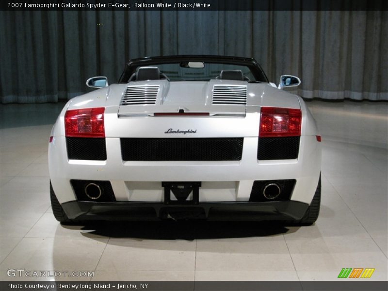 Balloon White / Black/White 2007 Lamborghini Gallardo Spyder E-Gear