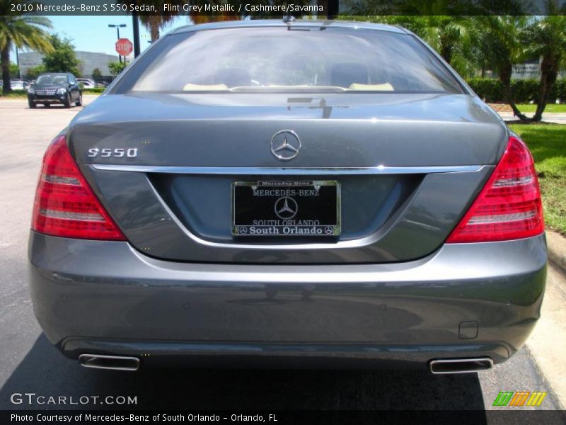 Flint Grey Metallic / Cashmere/Savanna 2010 Mercedes-Benz S 550 Sedan