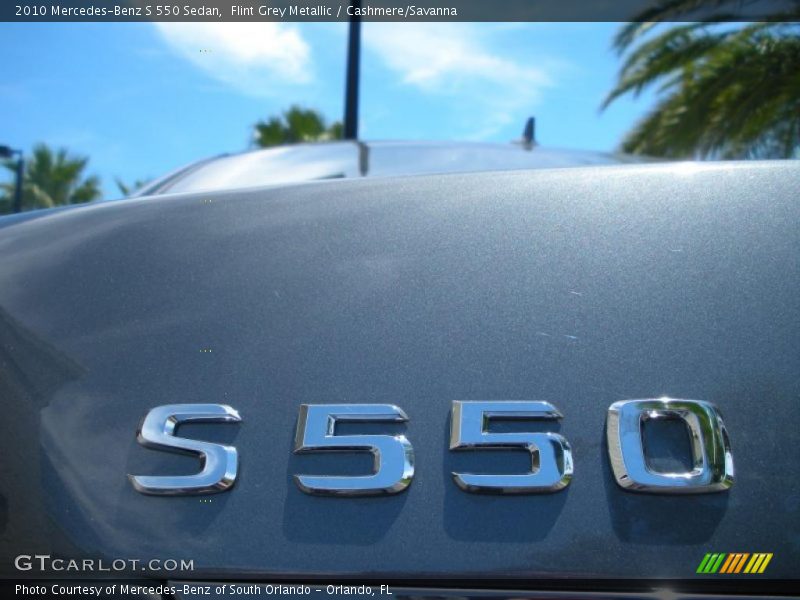 Flint Grey Metallic / Cashmere/Savanna 2010 Mercedes-Benz S 550 Sedan