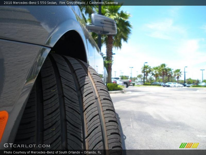 Flint Grey Metallic / Cashmere/Savanna 2010 Mercedes-Benz S 550 Sedan