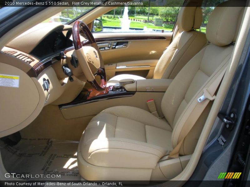 Flint Grey Metallic / Cashmere/Savanna 2010 Mercedes-Benz S 550 Sedan