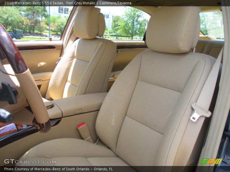Flint Grey Metallic / Cashmere/Savanna 2010 Mercedes-Benz S 550 Sedan