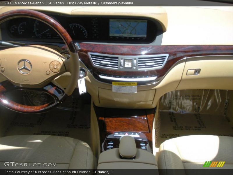 Flint Grey Metallic / Cashmere/Savanna 2010 Mercedes-Benz S 550 Sedan