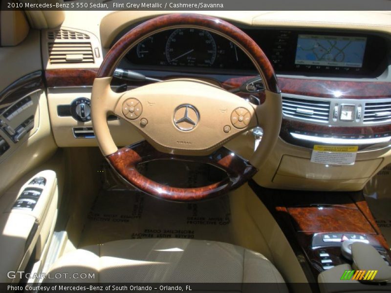 Flint Grey Metallic / Cashmere/Savanna 2010 Mercedes-Benz S 550 Sedan