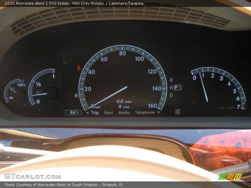 Flint Grey Metallic / Cashmere/Savanna 2010 Mercedes-Benz S 550 Sedan