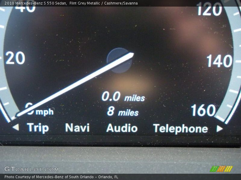 Flint Grey Metallic / Cashmere/Savanna 2010 Mercedes-Benz S 550 Sedan