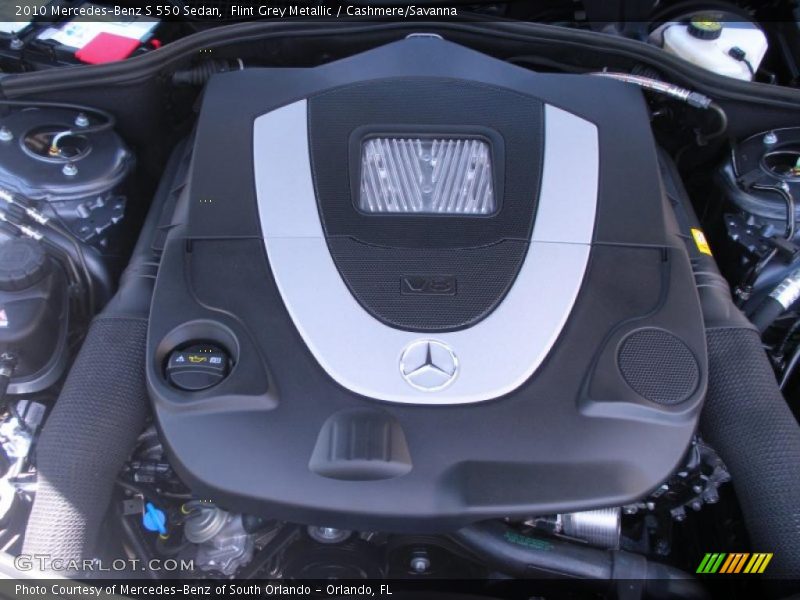 Flint Grey Metallic / Cashmere/Savanna 2010 Mercedes-Benz S 550 Sedan