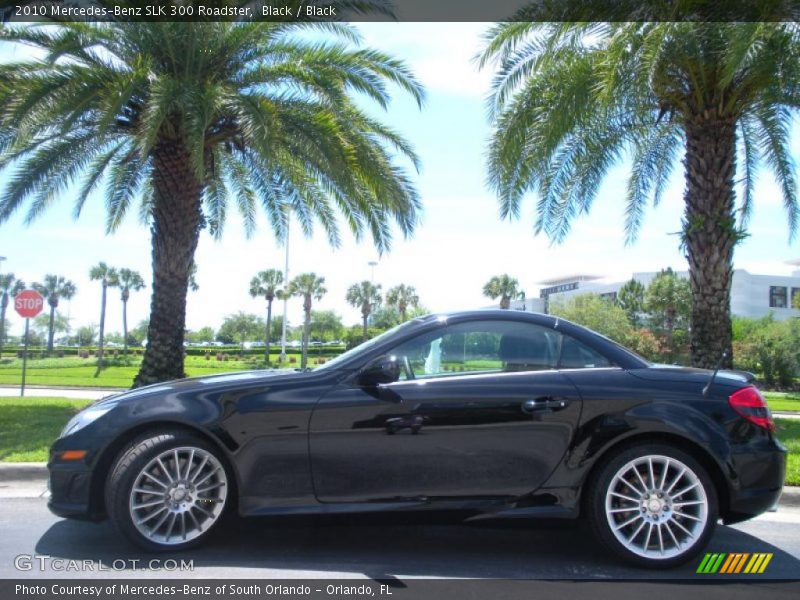 Black / Black 2010 Mercedes-Benz SLK 300 Roadster