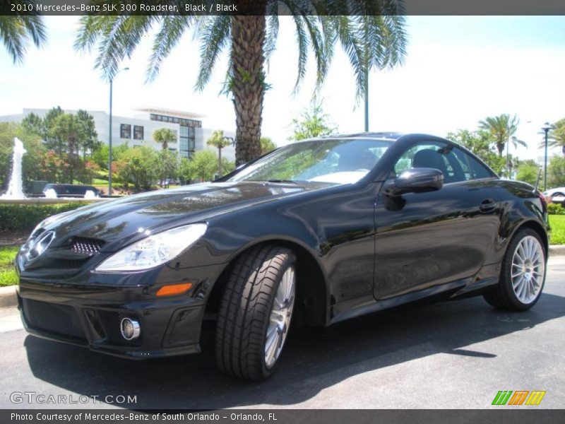 Black / Black 2010 Mercedes-Benz SLK 300 Roadster