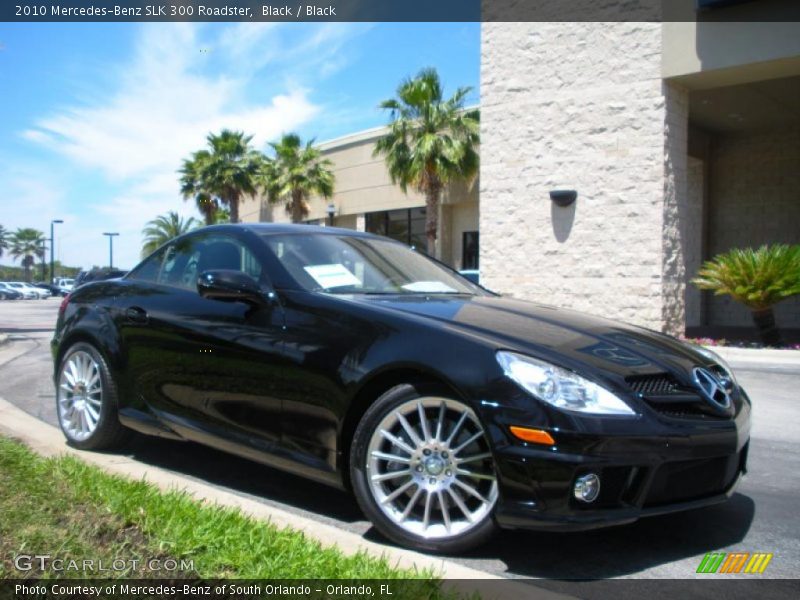 Black / Black 2010 Mercedes-Benz SLK 300 Roadster