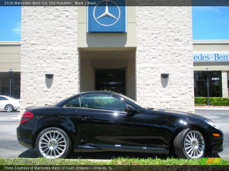 Black / Black 2010 Mercedes-Benz SLK 300 Roadster