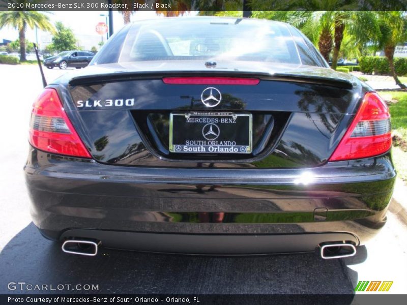 Black / Black 2010 Mercedes-Benz SLK 300 Roadster