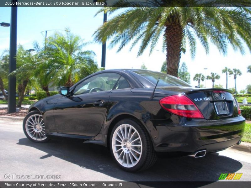 Black / Black 2010 Mercedes-Benz SLK 300 Roadster