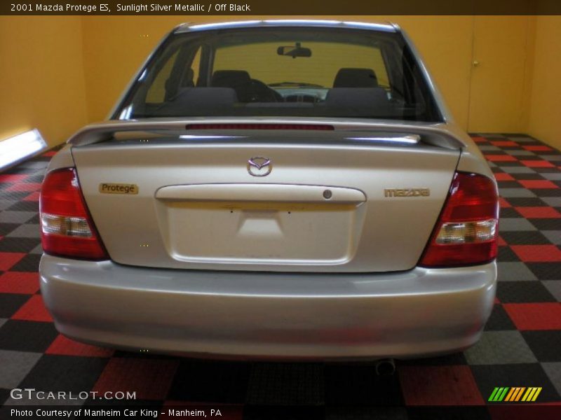 Sunlight Silver Metallic / Off Black 2001 Mazda Protege ES