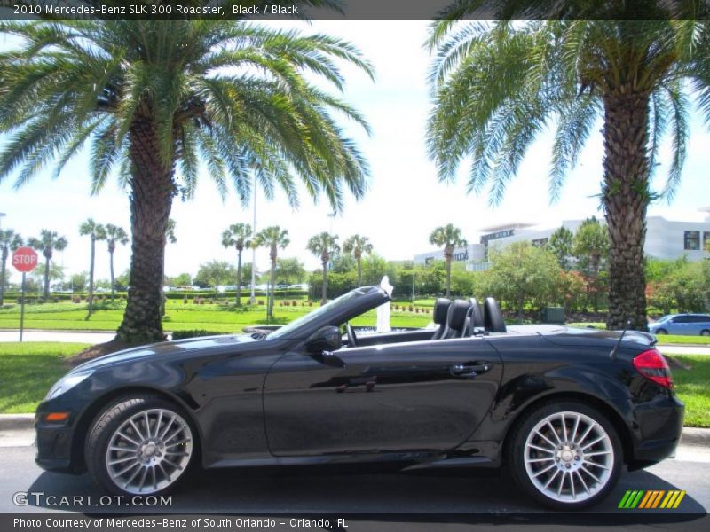 Black / Black 2010 Mercedes-Benz SLK 300 Roadster