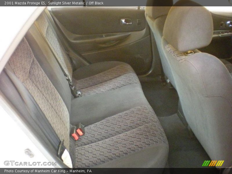 Sunlight Silver Metallic / Off Black 2001 Mazda Protege ES