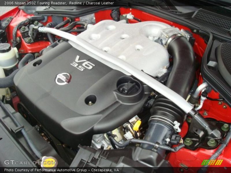 Redline / Charcoal Leather 2006 Nissan 350Z Touring Roadster