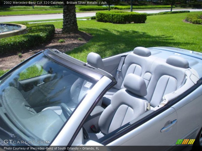 Brilliant Silver Metallic / Ash 2002 Mercedes-Benz CLK 320 Cabriolet