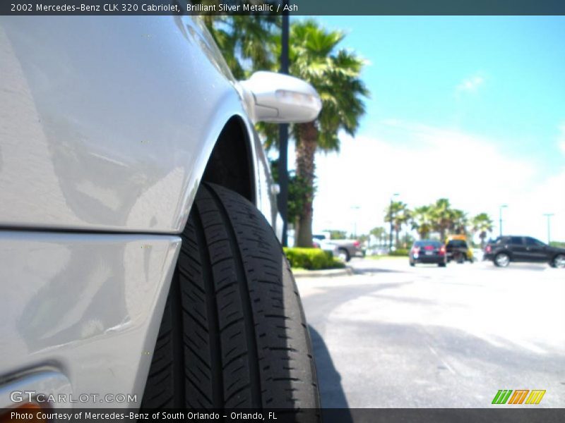 Brilliant Silver Metallic / Ash 2002 Mercedes-Benz CLK 320 Cabriolet