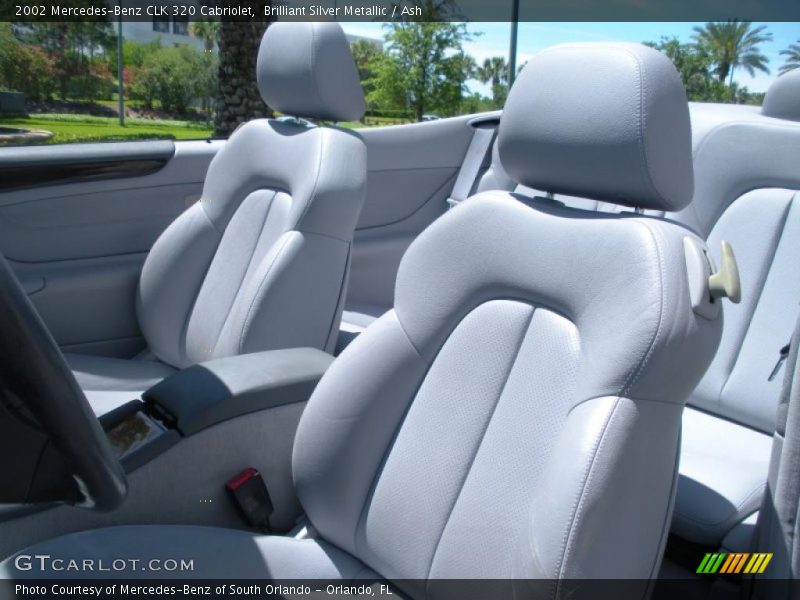 Brilliant Silver Metallic / Ash 2002 Mercedes-Benz CLK 320 Cabriolet