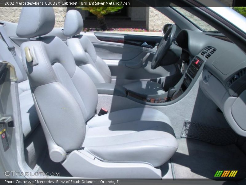 Brilliant Silver Metallic / Ash 2002 Mercedes-Benz CLK 320 Cabriolet