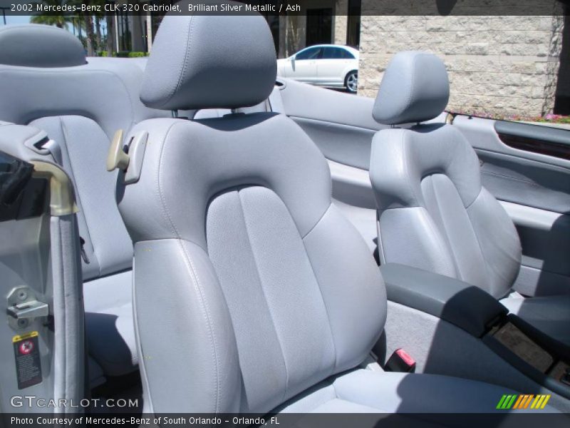 Brilliant Silver Metallic / Ash 2002 Mercedes-Benz CLK 320 Cabriolet