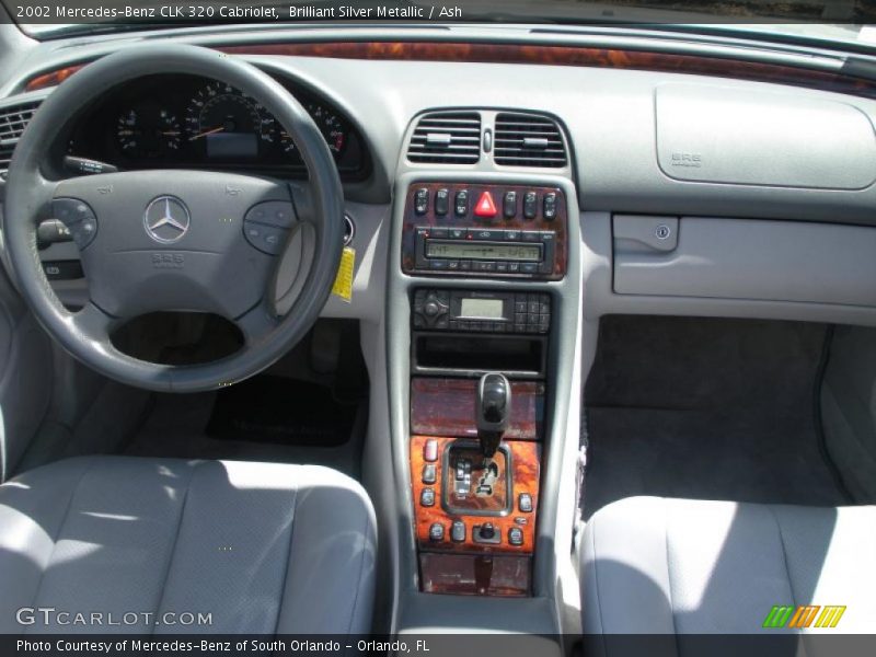 Brilliant Silver Metallic / Ash 2002 Mercedes-Benz CLK 320 Cabriolet