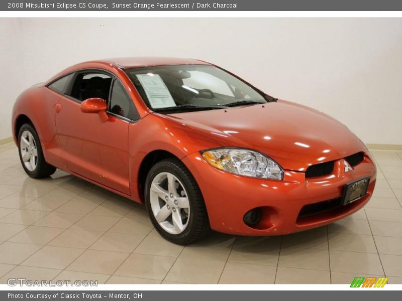 Sunset Orange Pearlescent / Dark Charcoal 2008 Mitsubishi Eclipse GS Coupe