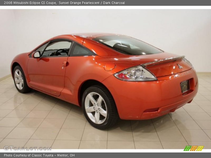 Sunset Orange Pearlescent / Dark Charcoal 2008 Mitsubishi Eclipse GS Coupe