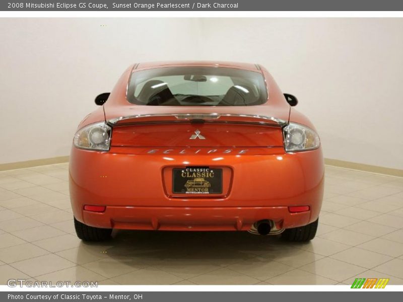 Sunset Orange Pearlescent / Dark Charcoal 2008 Mitsubishi Eclipse GS Coupe
