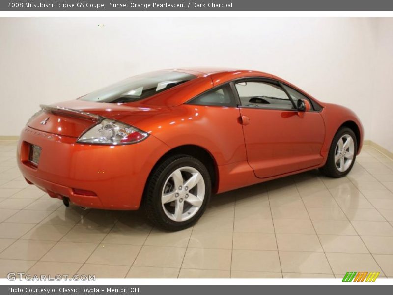 Sunset Orange Pearlescent / Dark Charcoal 2008 Mitsubishi Eclipse GS Coupe