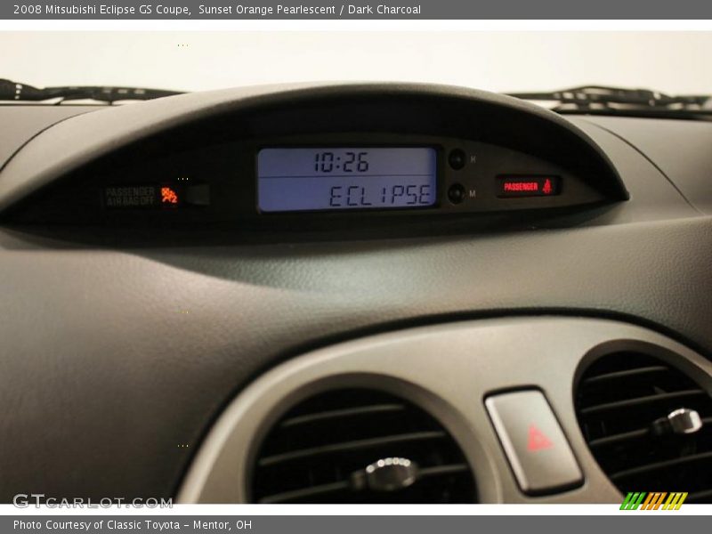 Sunset Orange Pearlescent / Dark Charcoal 2008 Mitsubishi Eclipse GS Coupe