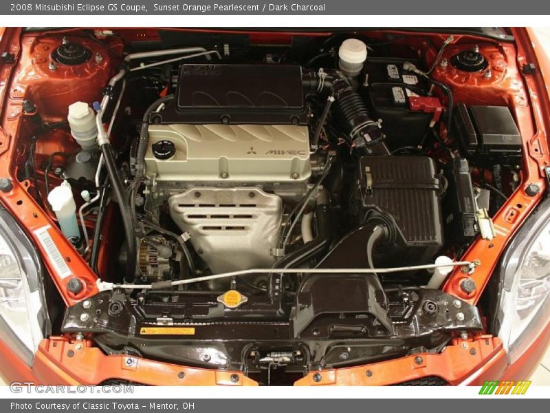 Sunset Orange Pearlescent / Dark Charcoal 2008 Mitsubishi Eclipse GS Coupe