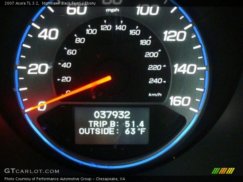 Nighthawk Black Pearl / Ebony 2007 Acura TL 3.2