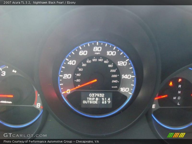 Nighthawk Black Pearl / Ebony 2007 Acura TL 3.2