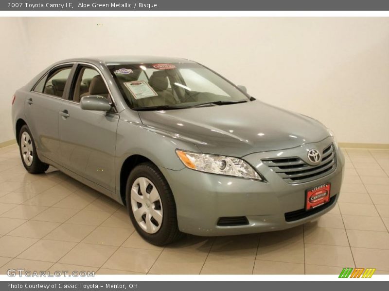 Aloe Green Metallic / Bisque 2007 Toyota Camry LE