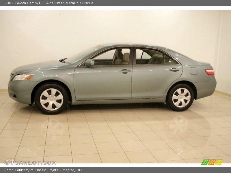 Aloe Green Metallic / Bisque 2007 Toyota Camry LE