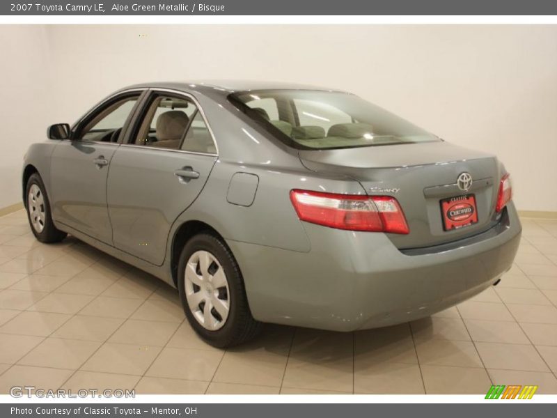 Aloe Green Metallic / Bisque 2007 Toyota Camry LE