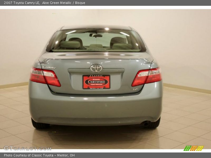 Aloe Green Metallic / Bisque 2007 Toyota Camry LE