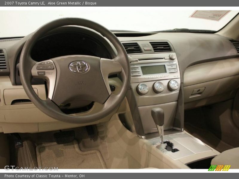 Aloe Green Metallic / Bisque 2007 Toyota Camry LE