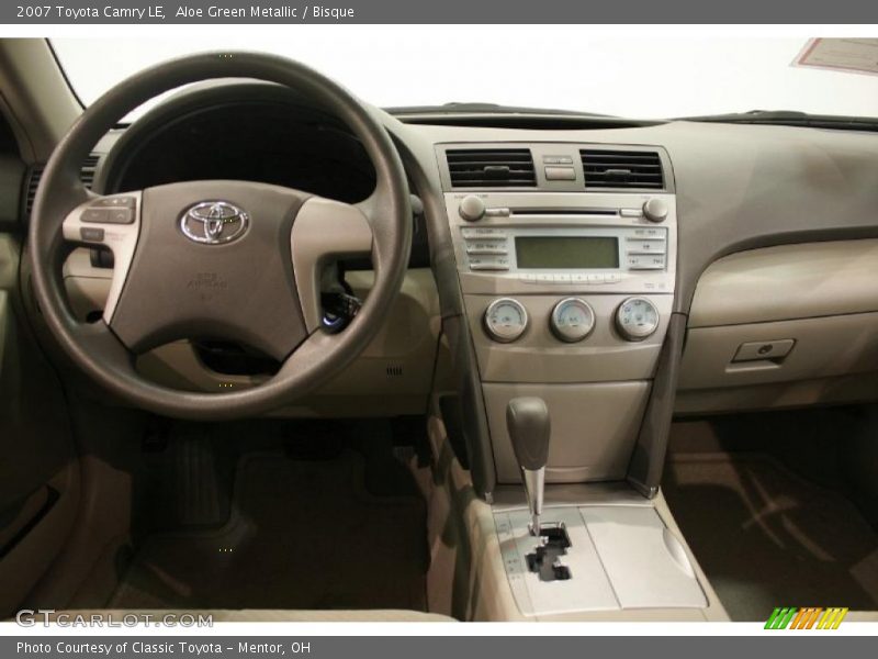 Aloe Green Metallic / Bisque 2007 Toyota Camry LE