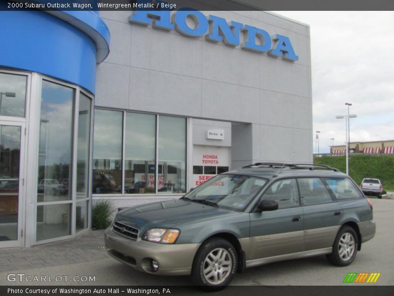 Wintergreen Metallic / Beige 2000 Subaru Outback Wagon