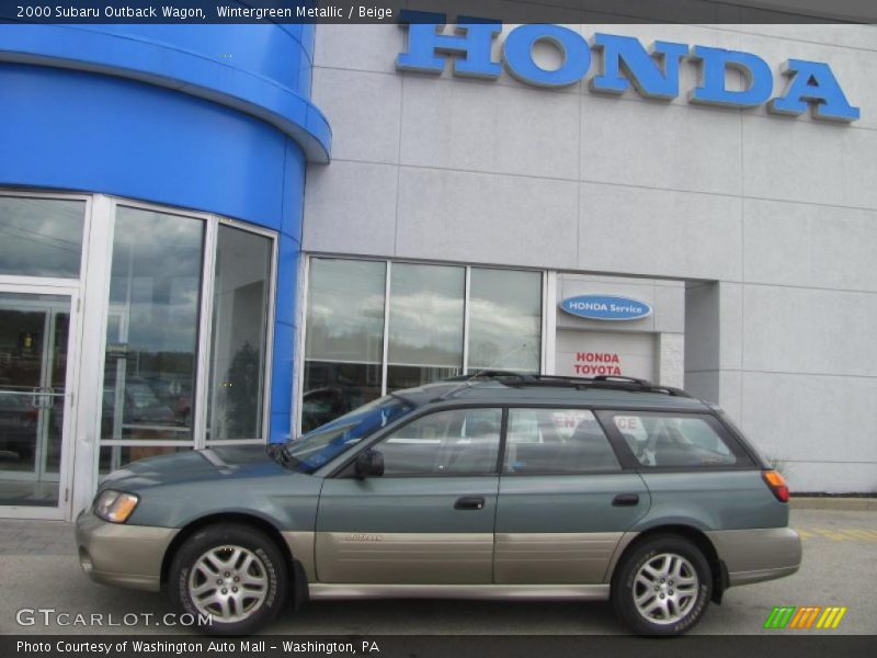 Wintergreen Metallic / Beige 2000 Subaru Outback Wagon