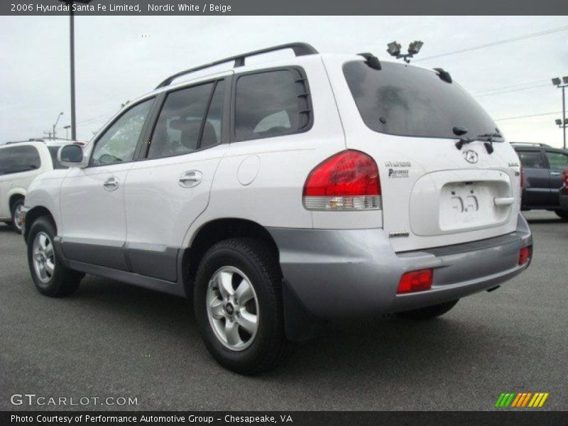 Nordic White / Beige 2006 Hyundai Santa Fe Limited